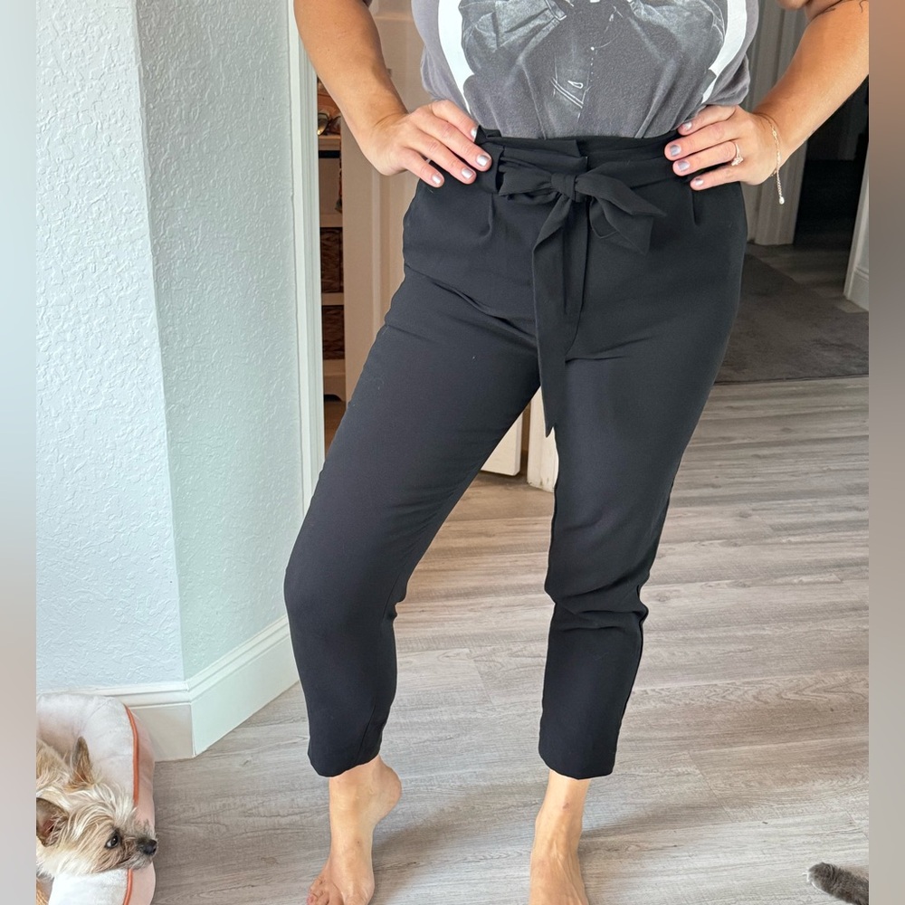 Express Classic Black High Rise Trousers